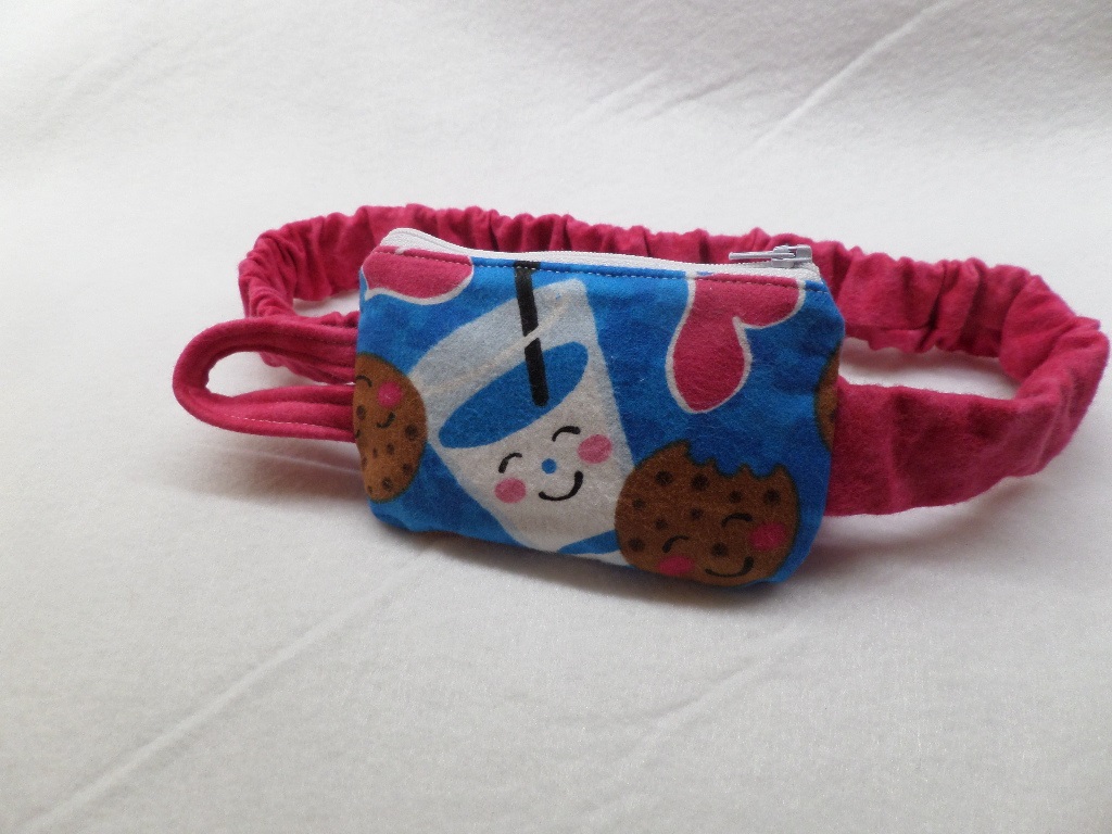 Cookies n Milk Bedtime Insulin Pump Pouch Case in Flannel - Click Image to Close