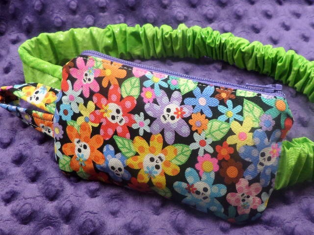 Flower Skulls Insulin Pump Case For Girls