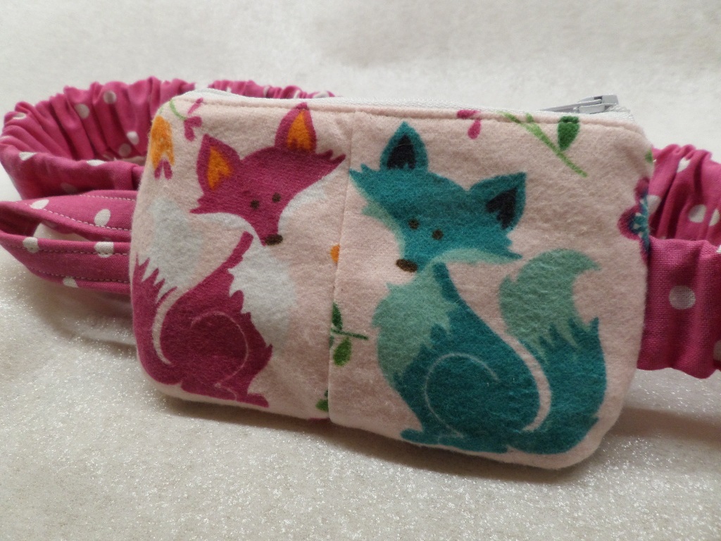 Foxes Insulin Pump Pouch Case in Flannel
