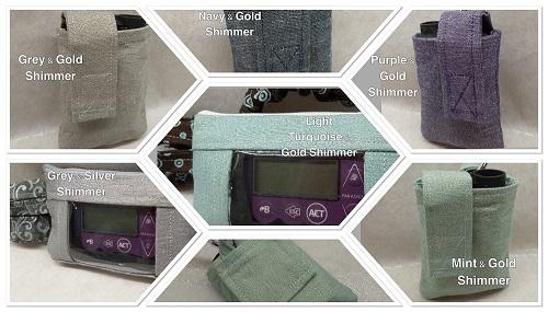 Assorted Shimmering Lurex Pouches