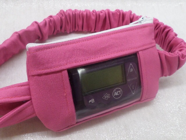 Hot Pink Insulin Pump Pouch with Optional Window