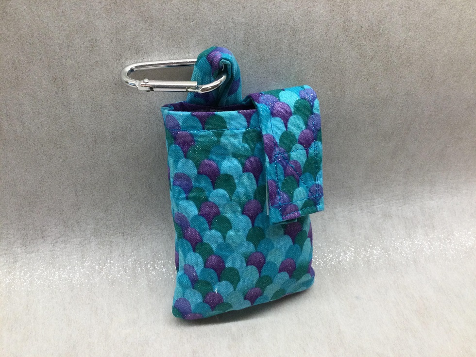 Mermaid Shimmer Scales Vertical Insulin Pump Pouch
