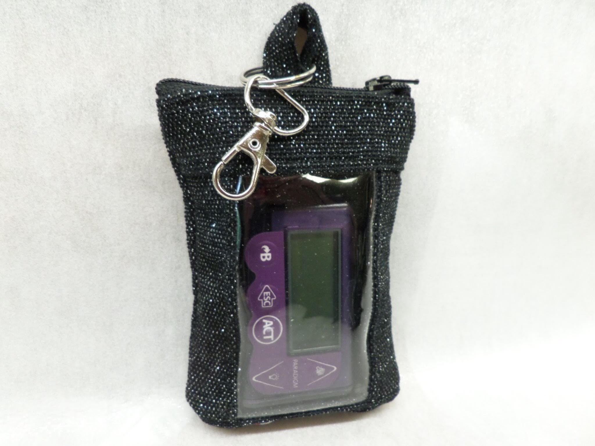 vertical insulin pump pouch with window