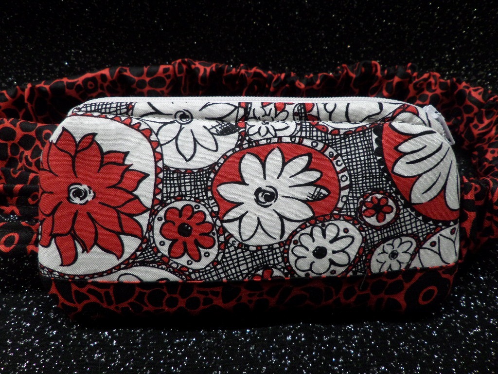 Red Floral Abstract Two Tone