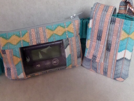 Rose Gold Turquoise Grey Insulin Pump Pouch